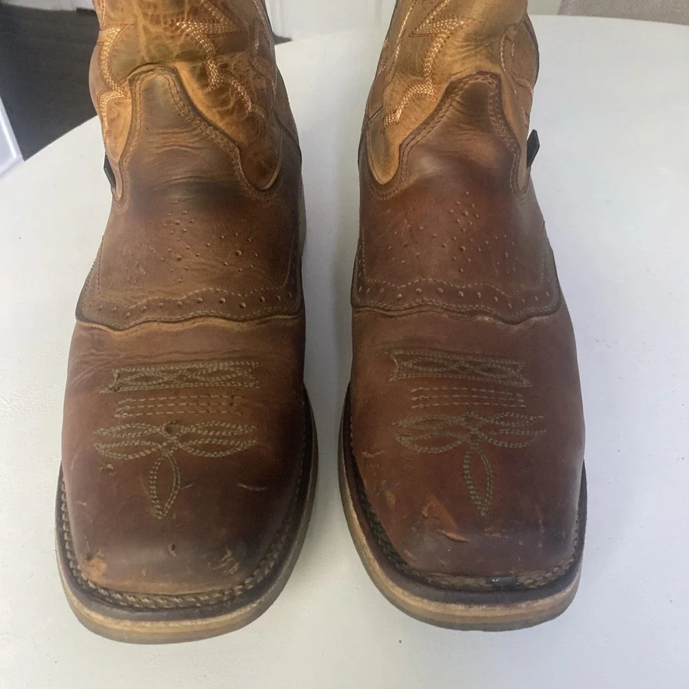 Double-H Dwight Steel Toe Work Boot Brown Men's Size 10.5 D Made In USA